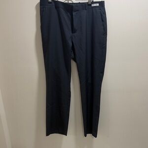 Perry Ellis Portfolio Folio-Flex Men's 34/30 Navy Pin-Striped Dress Pants